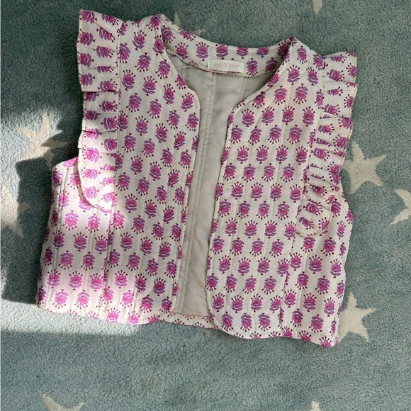 Pink & Piña | Spanish Floral Vest | Size Small - Picture 2 of 7